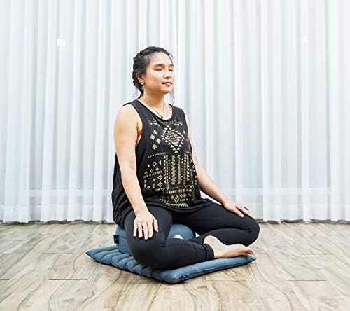 Meditation Cushion Set – Yoga Pillow and Mat Filled with Kapok