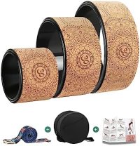 Cork Yoga Wheel Set