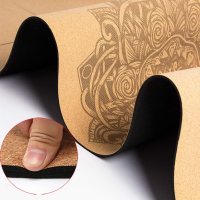 Natural Cork TPE Yoga Mat Non-Slip Pilates Exercise Mat Fitness Gym Sports Weight Loss Balance Training Mat